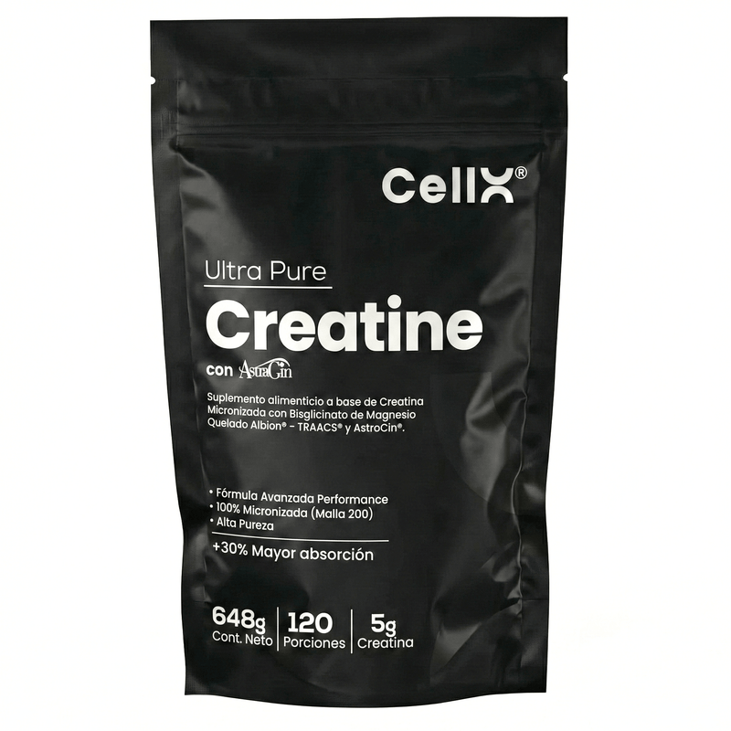 Creatina Monohidratada Micronizada — Con Magnesio TRAACS® y AstraGin® | CellX México