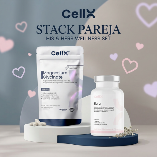 Stack Pareja | NMN + Elara/GlucoTrim + 2× Magnesio