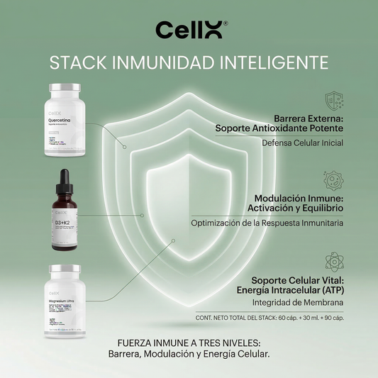 Stack Inmunidad Inteligente | Quercetina + D3+K2 + Magnesium Ultra