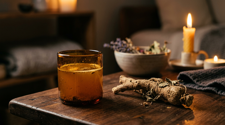 Bebida de ashwagandha KSM-66 — suplemento para testosterona baja en hombres México
