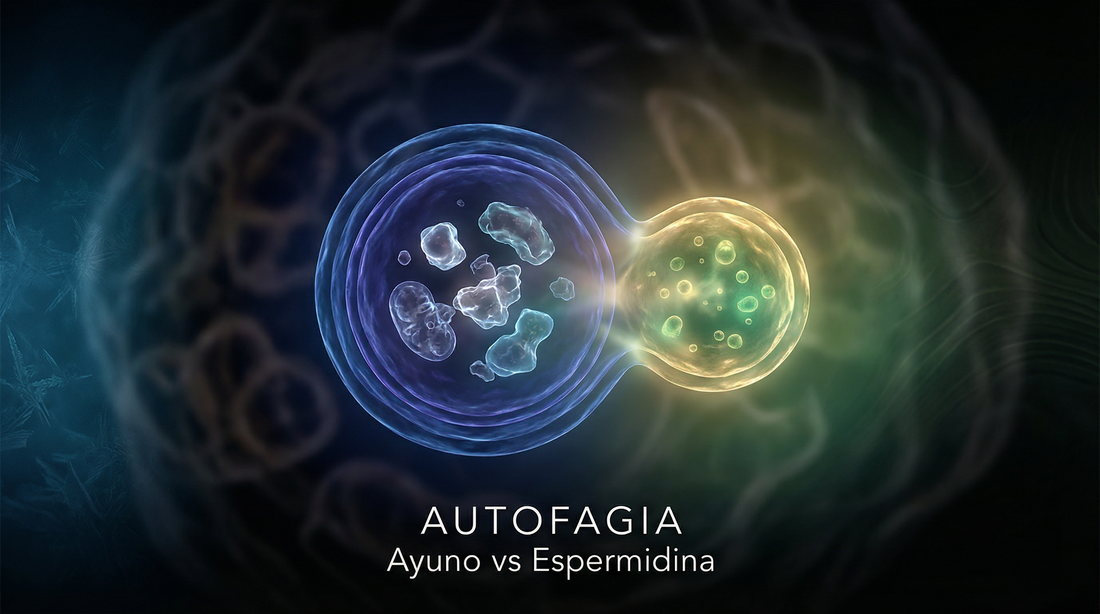 Autofagia ayuno espermidina — espermidina vs ayuno intermitente autofagia celular México
