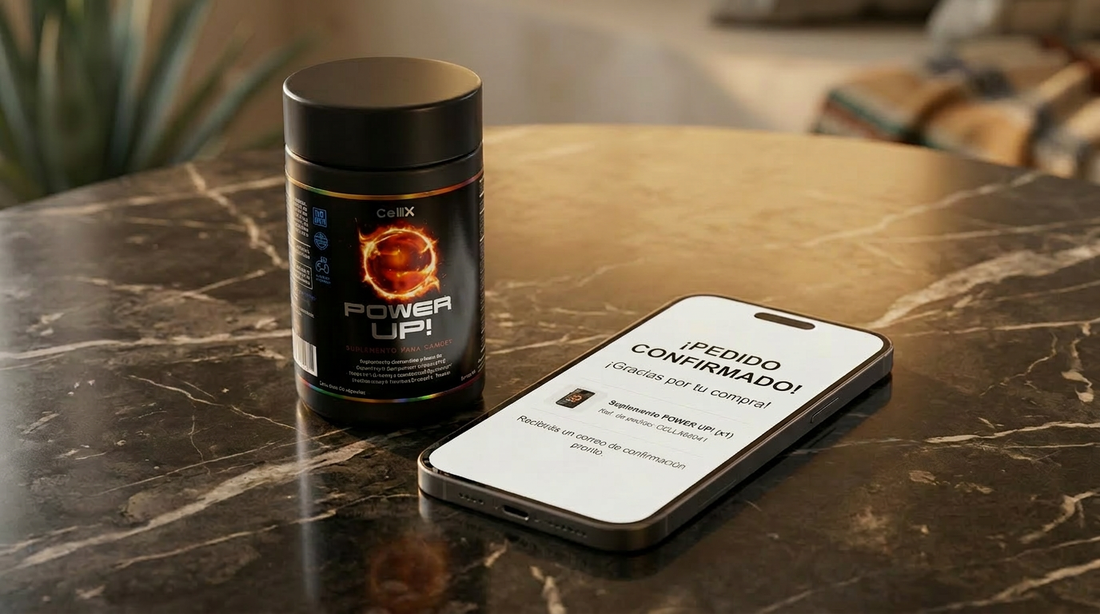 CellX Power Up fotografía de producto — protocolo para salud cerebral y memoria en México