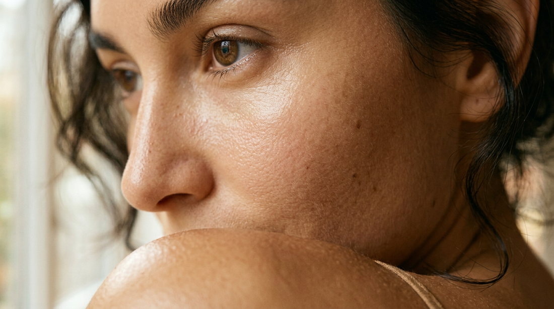 Mujer latina con belleza natural — protocolo de belleza desde adentro con GlasSkin y Keradence en México