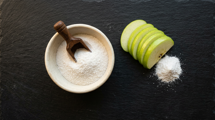 Comparación de formas de magnesio en polvo — glicinato, citrato, treonato y malato