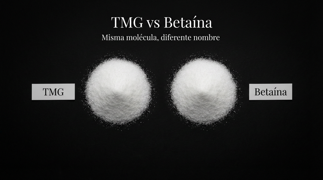 TMG vs Betaína en polvo — donador de metilos metilación y homocisteína México