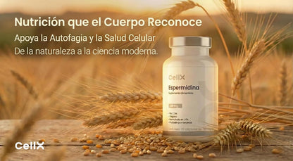 Espermidina | Con Taurina y Resveratrol | Bienestar diario | 60 cápsulas - CellX México