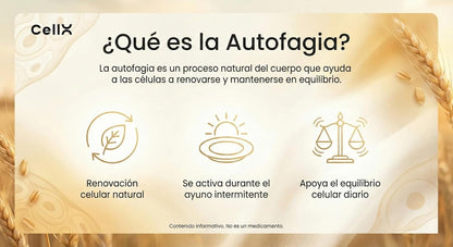 Espermidina | Con Taurina y Resveratrol | Bienestar diario | 60 cápsulas - CellX México