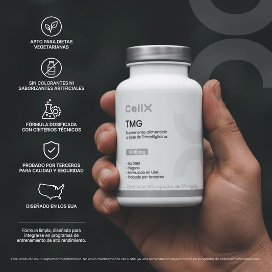 TMG | Complejo con Quatrefolic® y Vitaminas B | Bienestar diario | 60 cápsulas - CellX México