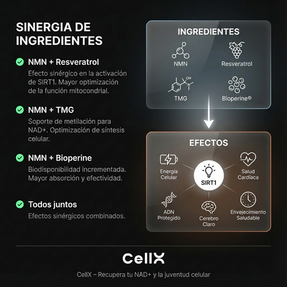 NMN 1000 mg – Fórmula de Bienestar Diario