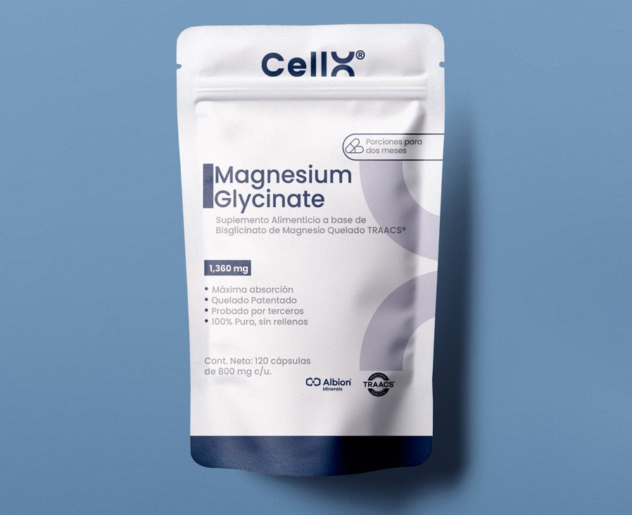 Magnesio Bisglicinato Quelado TRAACS® – Calma, Sueño y Energía Celular - CellX México