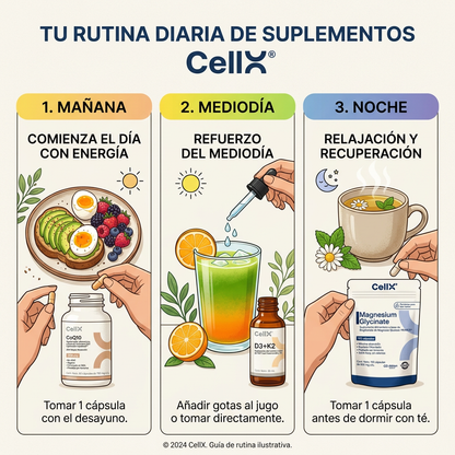 Stack Primer Paso | Magnesio + D3+K2 + Quercetina