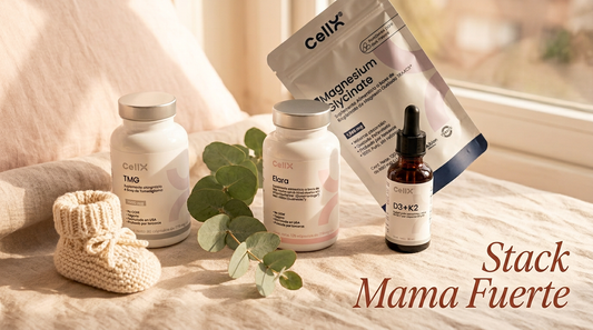 Stack Mamá Fuerte | Elara + TMG + D3+K2 + Magnesio