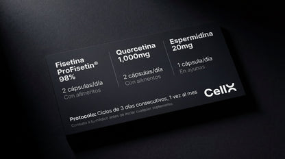 Stack Senolítico | Fisetina + Quercetina + Espermidina