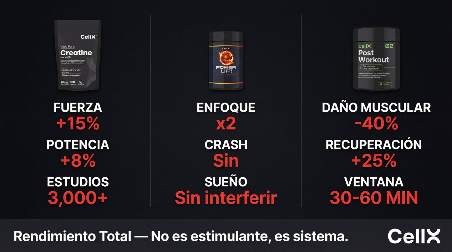 Stack Rendimiento Total | Creatina + Power Up! + Post-Workout