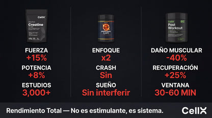 Stack Rendimiento Total | Creatina + Power Up! + Post-Workout