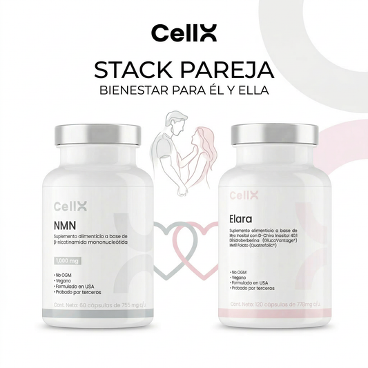 Stack Pareja | NMN + Elara/GlucoTrim + 2× Magnesio