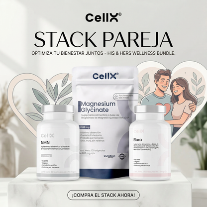 Stack Pareja | NMN + Elara/GlucoTrim + 2× Magnesio