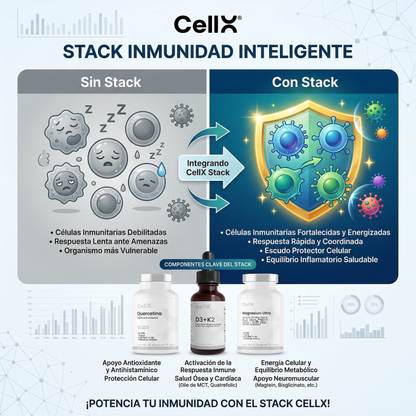 Stack Inmunidad Inteligente | Quercetina + D3+K2 + Magnesium Ultra
