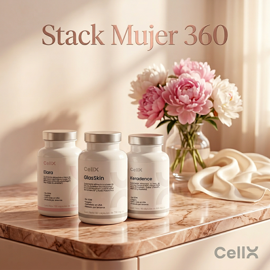 Stack Mujer 360° | GlasSkin + Keradence + Elara + Magnesium Ultra