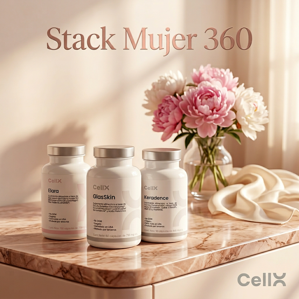 Stack Mujer 360° | GlasSkin + Keradence + Elara + Magnesium Ultra
