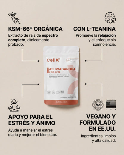 Ashwagandha KSM-66® + L-Teanina