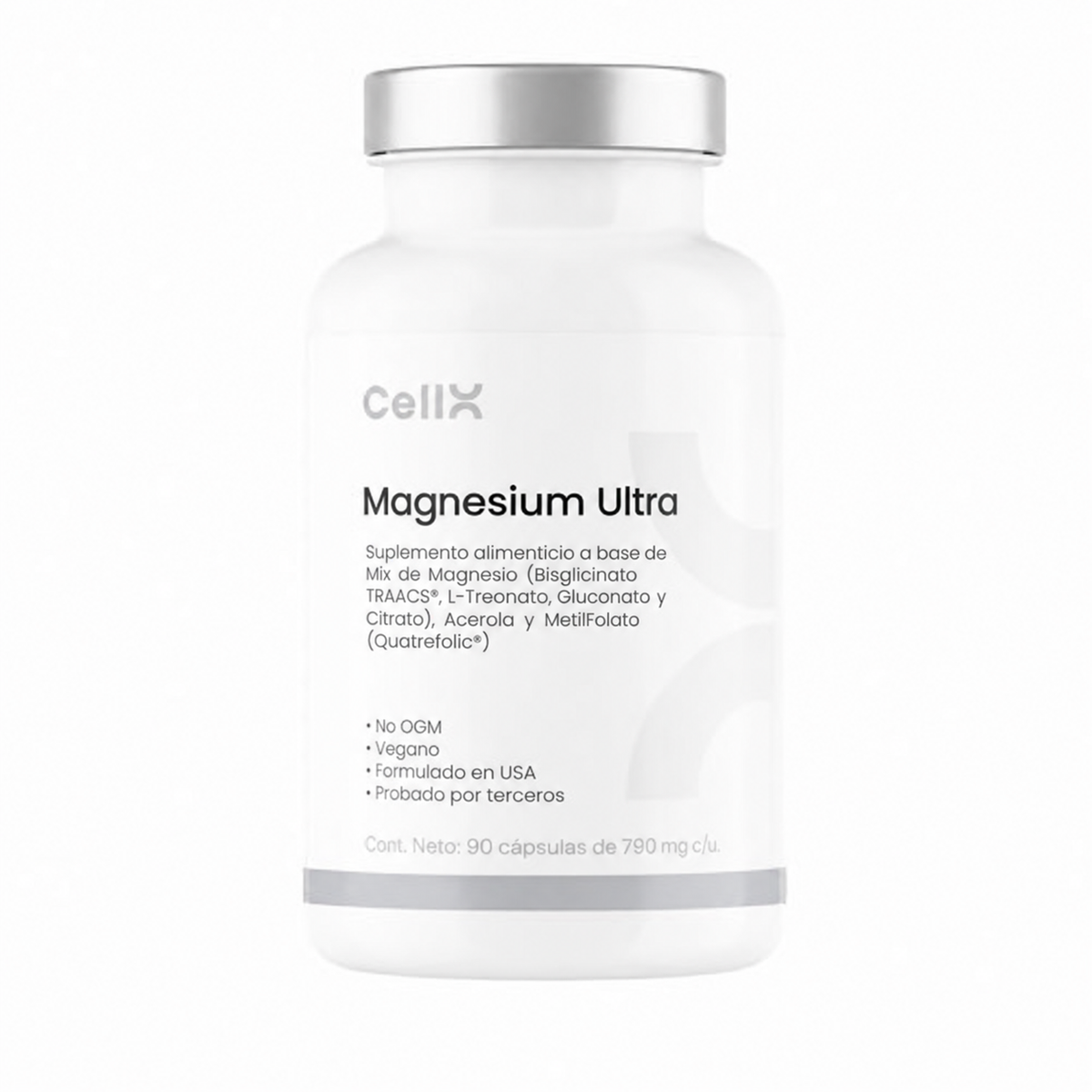 Magnesium Ultra CellX - frasco de 90 cápsulas de 790 mg