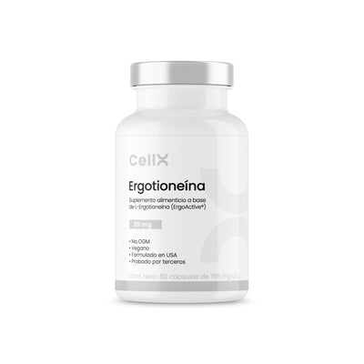 CellX Ergotioneina ErgoActive frasco suplemento longevidad