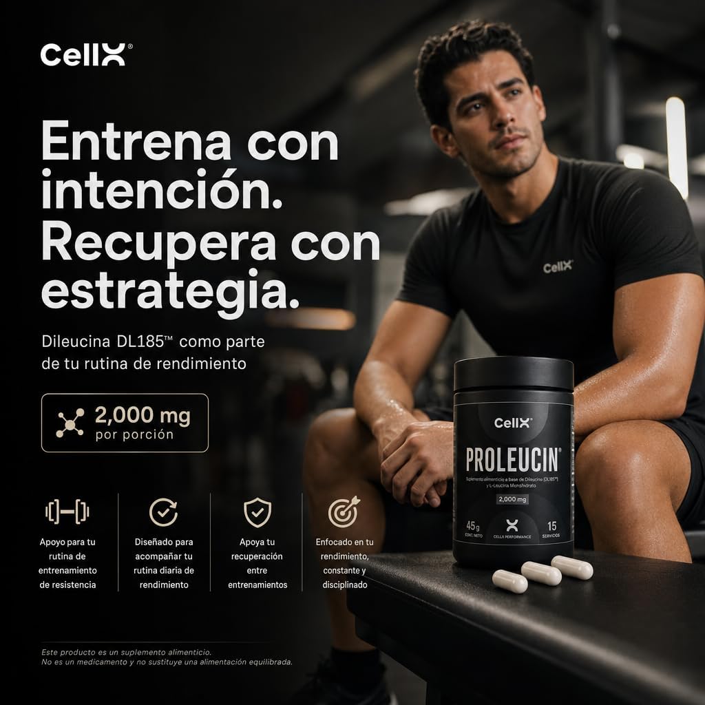Proleucin CellX | Dileucina DL185™ | 45 cápsulas | 15 porciones