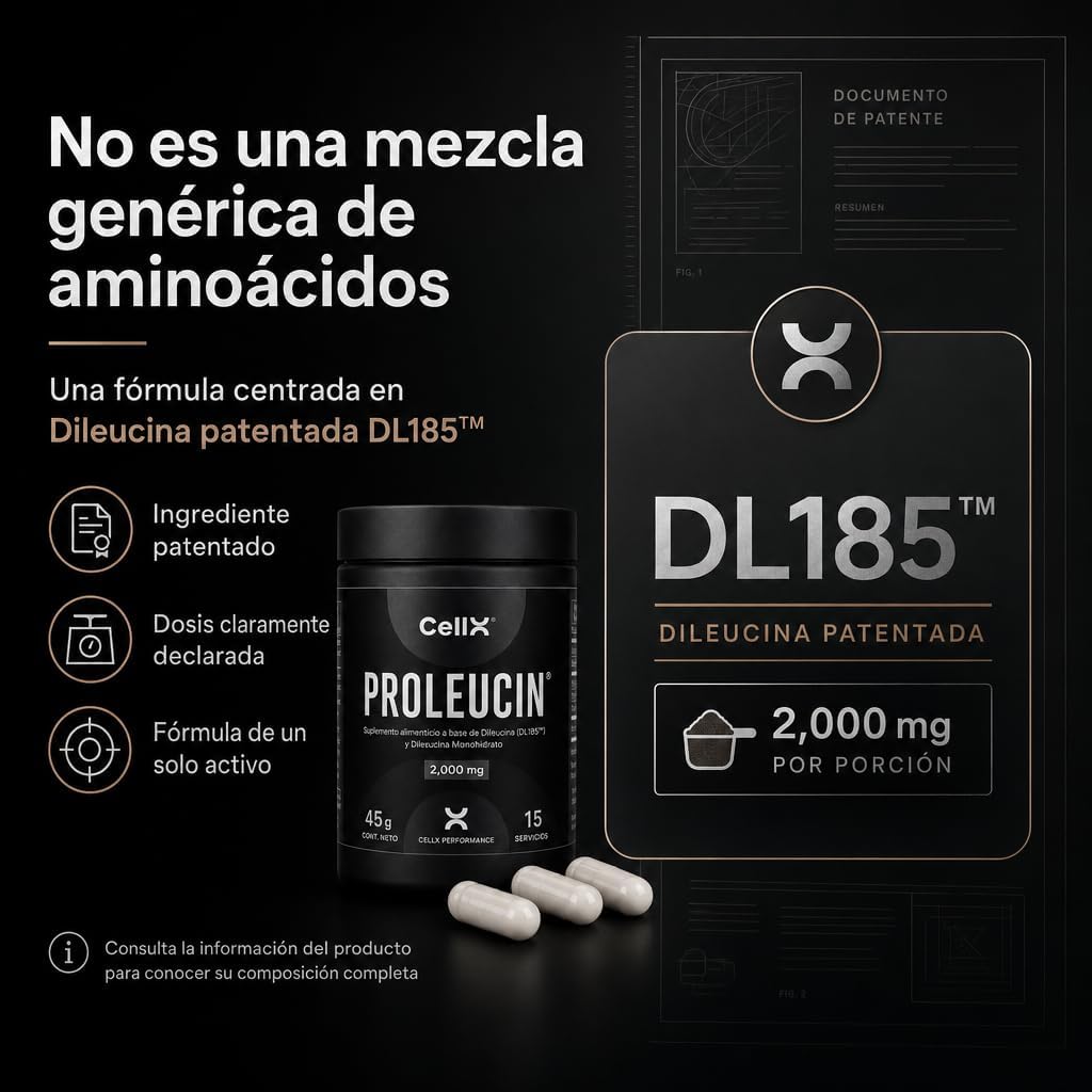 Proleucin CellX | Dileucina DL185™ | 45 cápsulas | 15 porciones