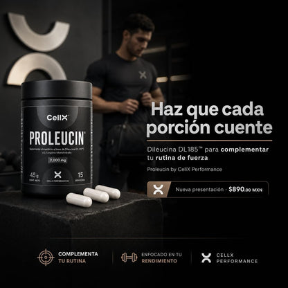 Proleucin CellX | Dileucina DL185™ | 45 cápsulas | 15 porciones