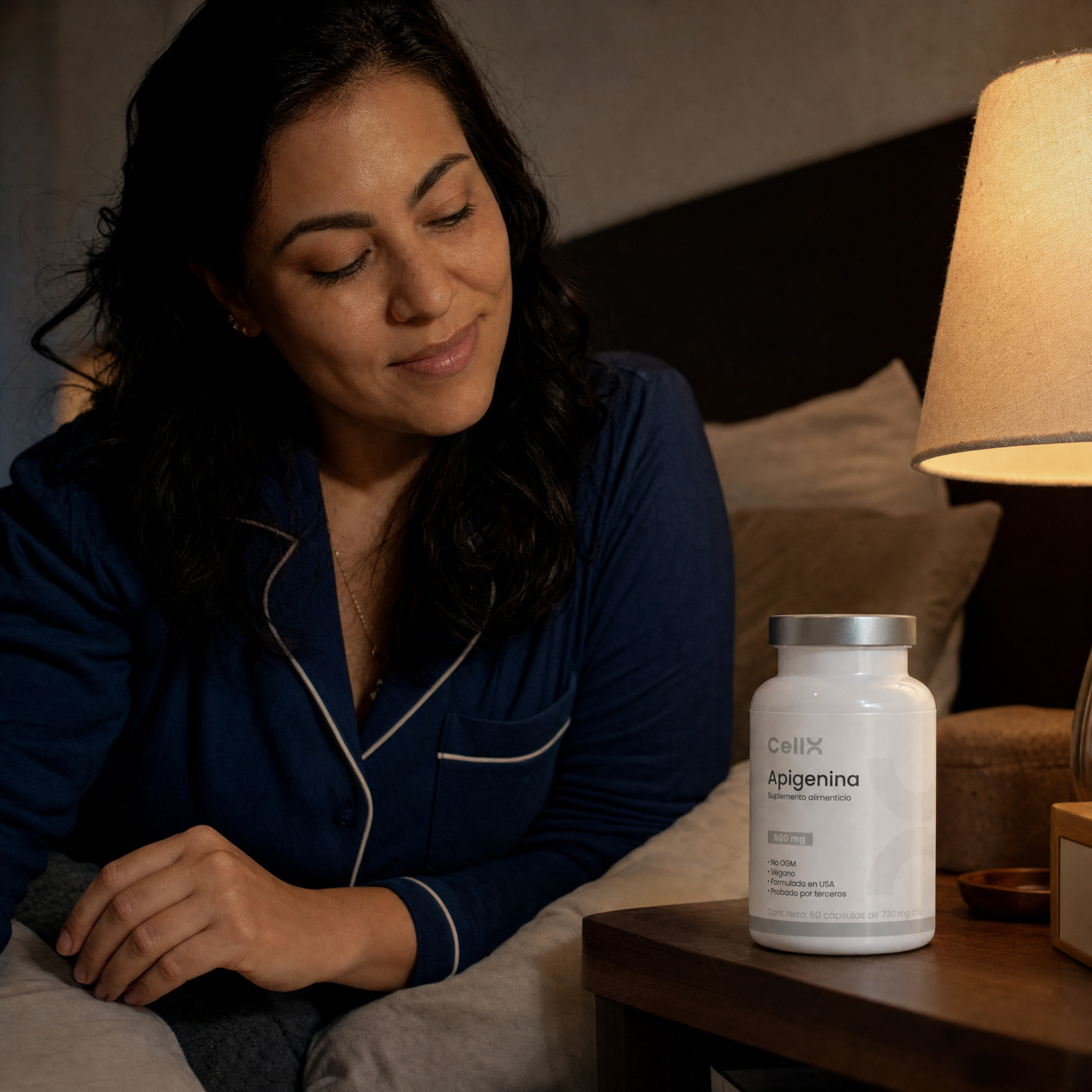 Apigenina — fórmula nocturna que favorece el sueño profundo