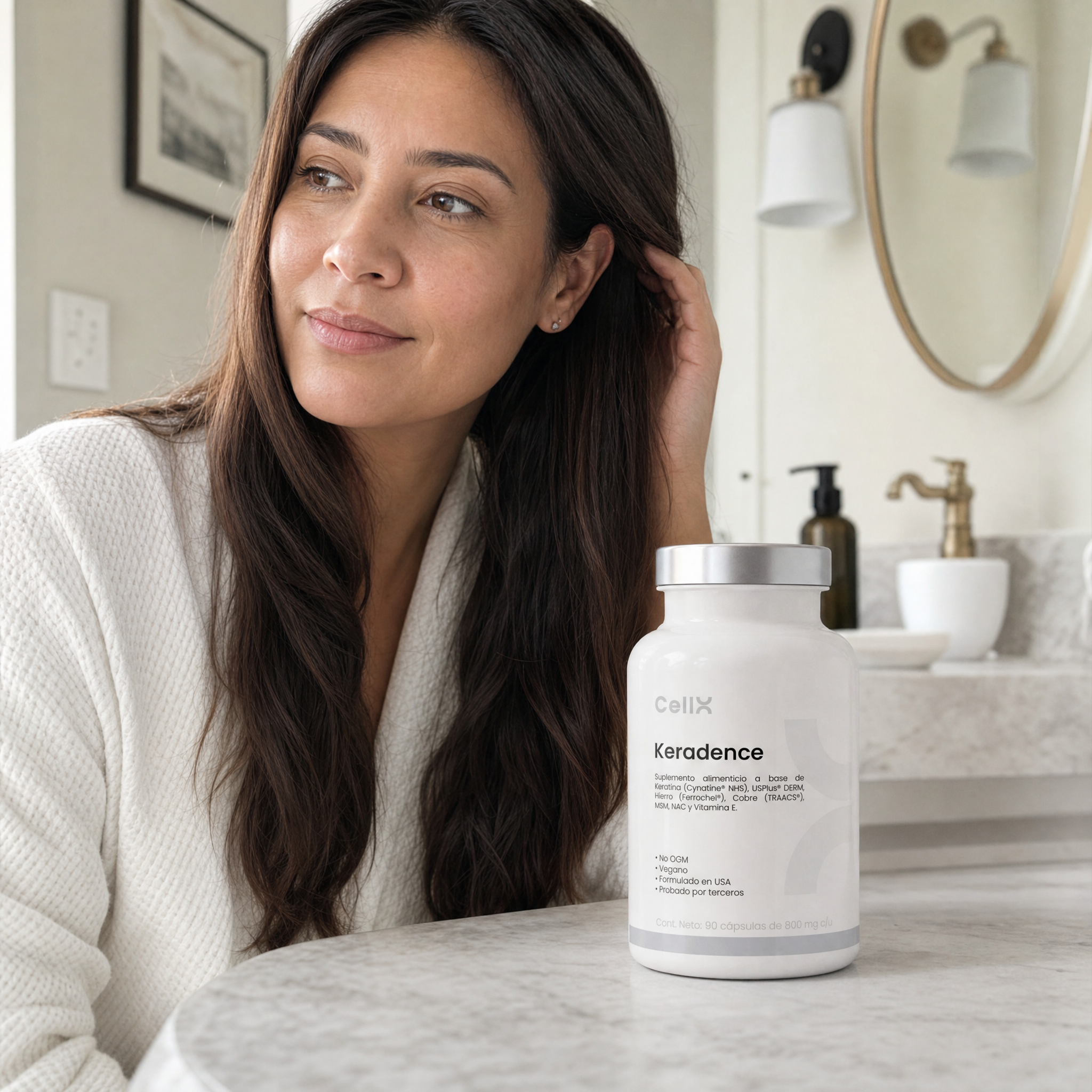 Keradence — suplemento para cabello, uñas y piel