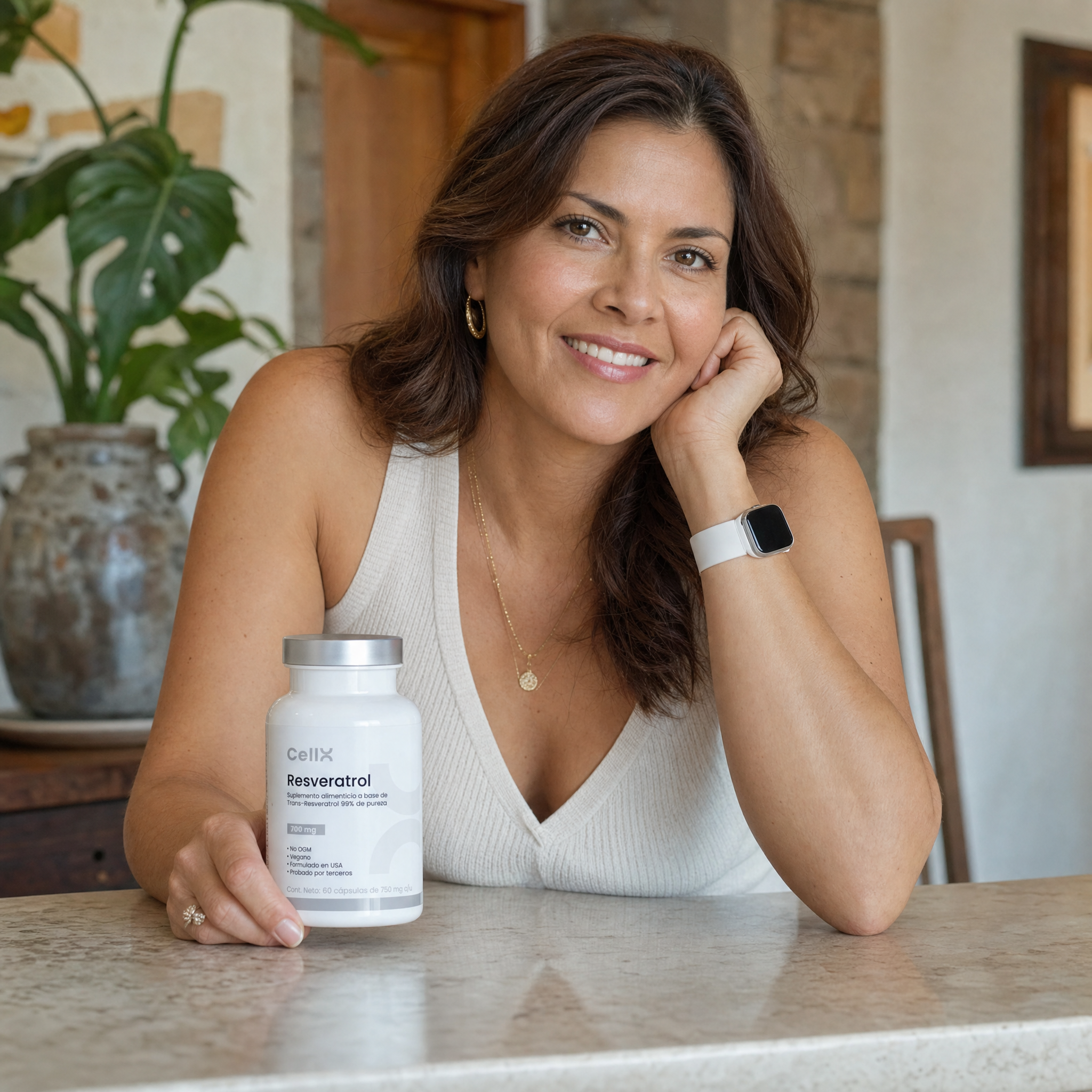 Resveratrol CellX — suplemento para longevidad celular